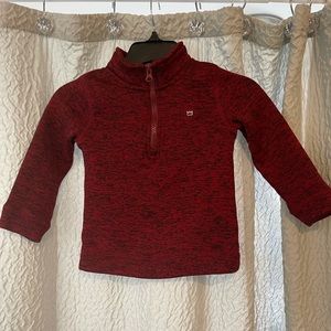 ❤️3T Boys Deep Red quarter Zip jacket!